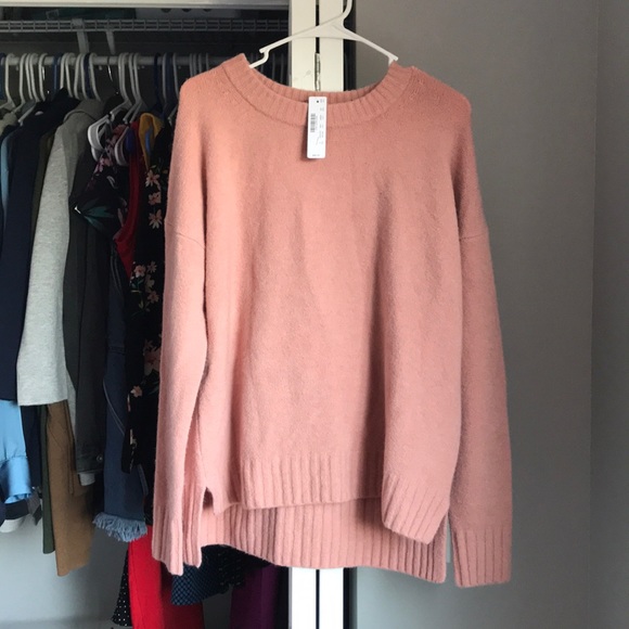 J. Crew Pink Oversized Sweater, NWT - Picture 1 of 7